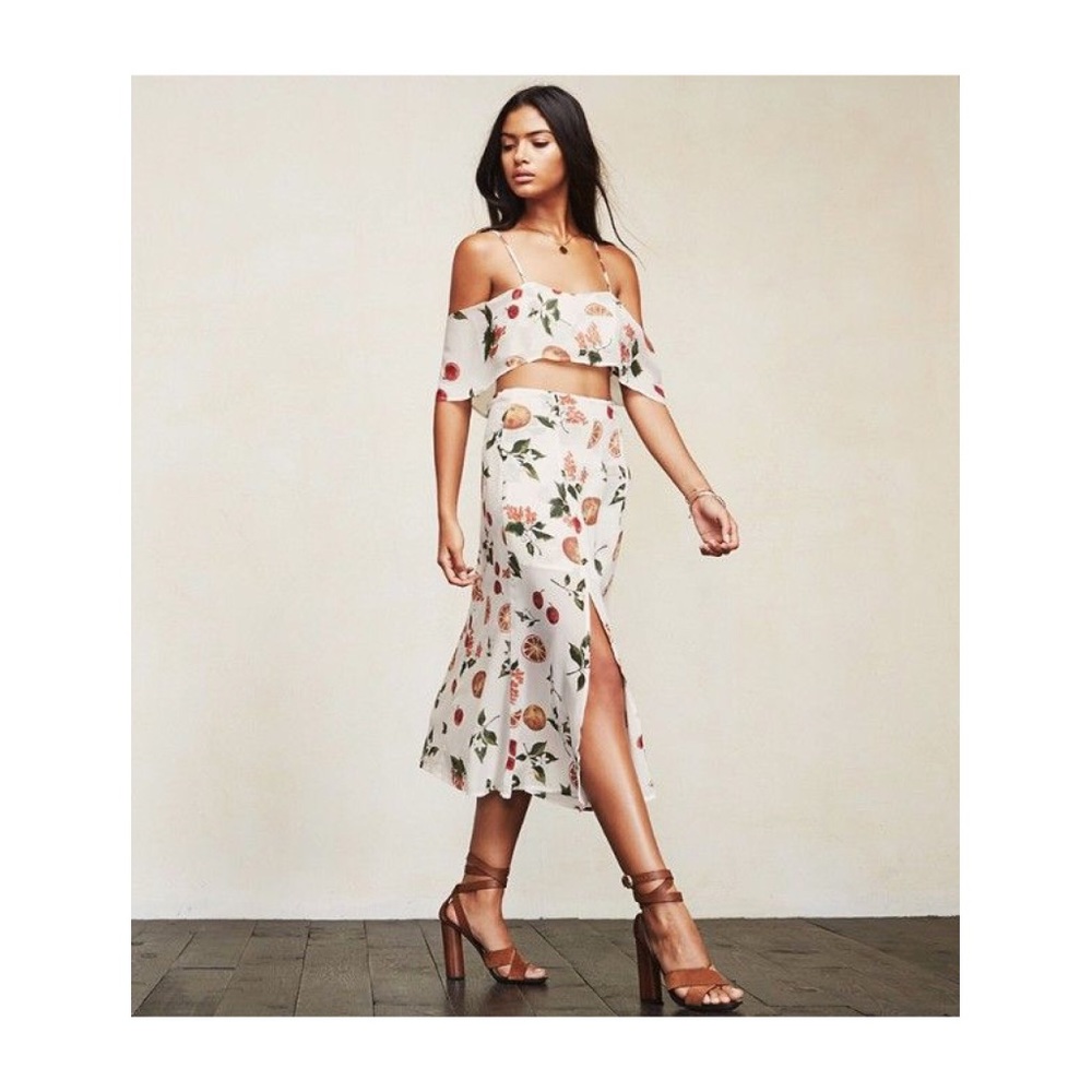 Reformation Ella Two Piece Midi Set NWT